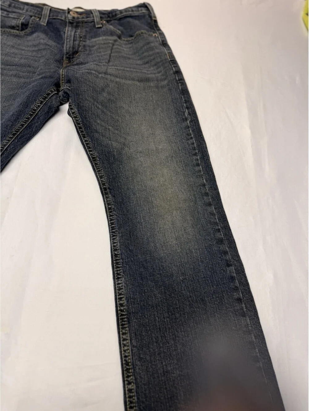 Levi Strauss Signature Jeans Mens 30x30 Blue Bootcut Medium Wash Stretch Denim